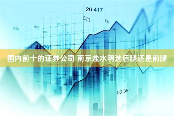 国内前十的证券公司 南京盐水鸭选后腿还是前腿
