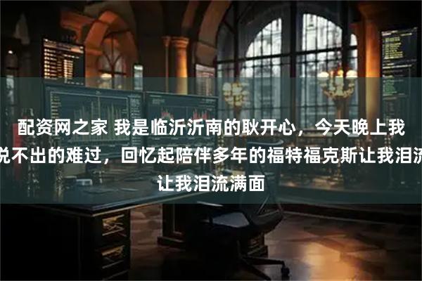 配资网之家 我是临沂沂南的耿开心，今天晚上我有种说不出的难过，回忆起陪伴多年的福特福克斯让我泪流满面
